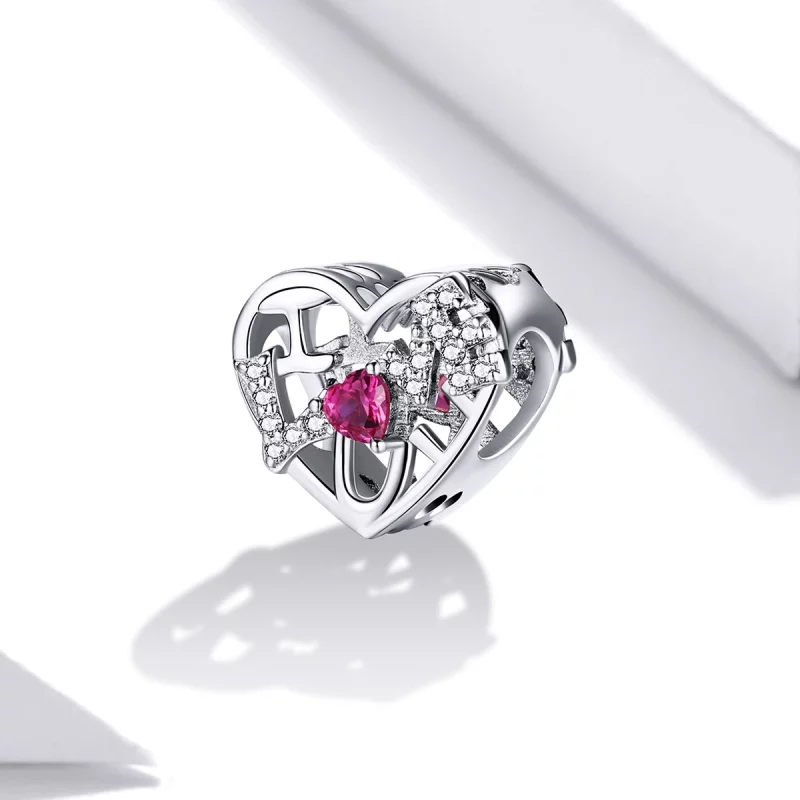 (image pour) Charme d'amour style Pandora Shine - BSC479 - Afficher 2