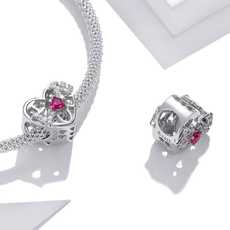 (image pour) Charme d'amour style Pandora Shine - BSC479 - Afficher 4