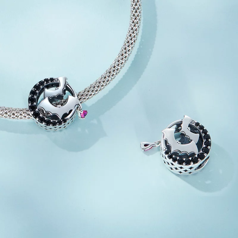 (image pour) Charme de chauve-souris de style Pandora - SCC2392 - Afficher 4