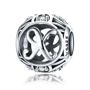 (image pour) Charme de style Pandora avec lettre-X - SCC738-X