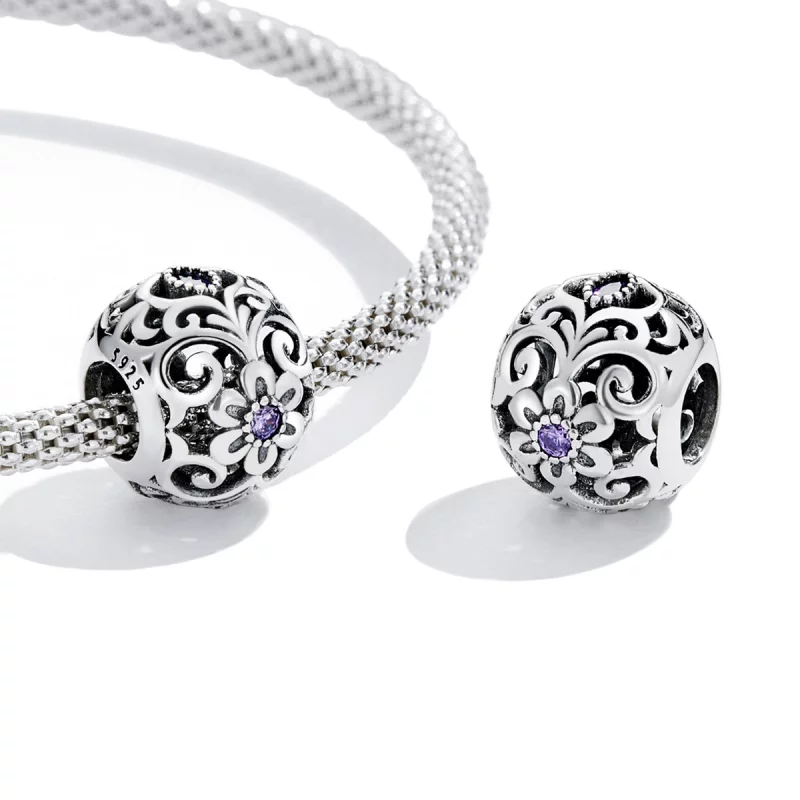 (image pour) Charme de style Pandora avec motif classique - SCC2183 - Afficher 3