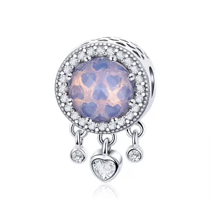 (image pour) Charme de style Pandora en forme de cœur lumineux - SCC999