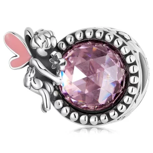 Charme de style Pandora en forme de sphère elfique - BSC591 (image pour) Charme de style Pandora en forme de sphère elfique - BSC591