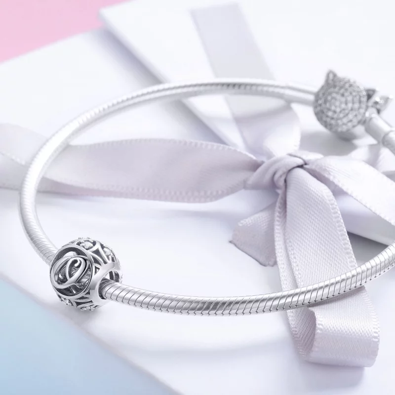 (image pour) Charme de style Pandora Lettre-O - SCC738-O - Afficher 4