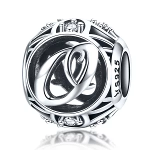 Charme de style Pandora Lettre-O - SCC738-O (image pour) Charme de style Pandora Lettre-O - SCC738-O