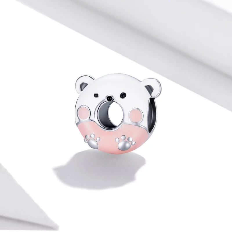 (image pour) Charme en forme d'ours donuts de style Pandora - SCC1876 - Afficher 2