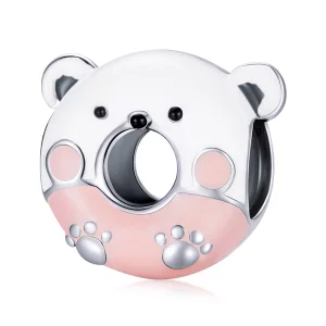 (image pour) Charme en forme d'ours donuts de style Pandora - SCC1876