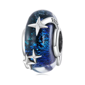 (image pour) Charme en verre style Pandora avec un ciel étoilé - BSC682