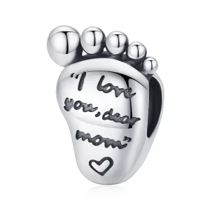 Charme Pandora Style Amour Pieds - SCC1901 (image pour) Charme Pandora Style Amour Pieds - SCC1901
