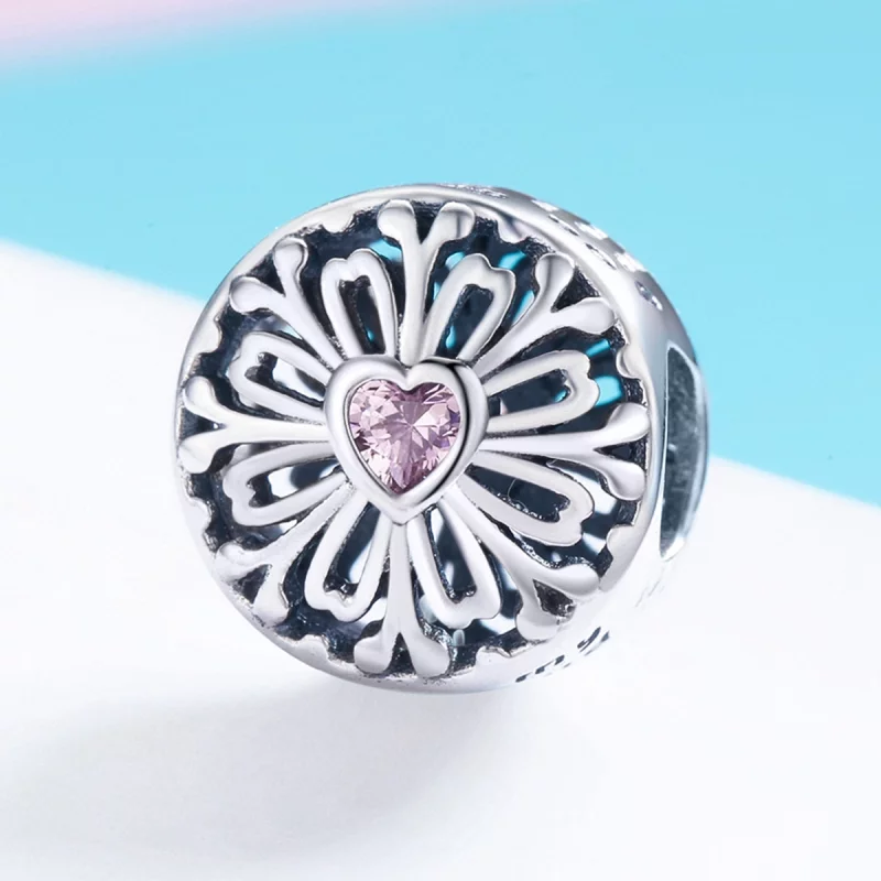 (image pour) Charme Pandora Style Fleur de l'Amitié - SCC740 - Afficher 2