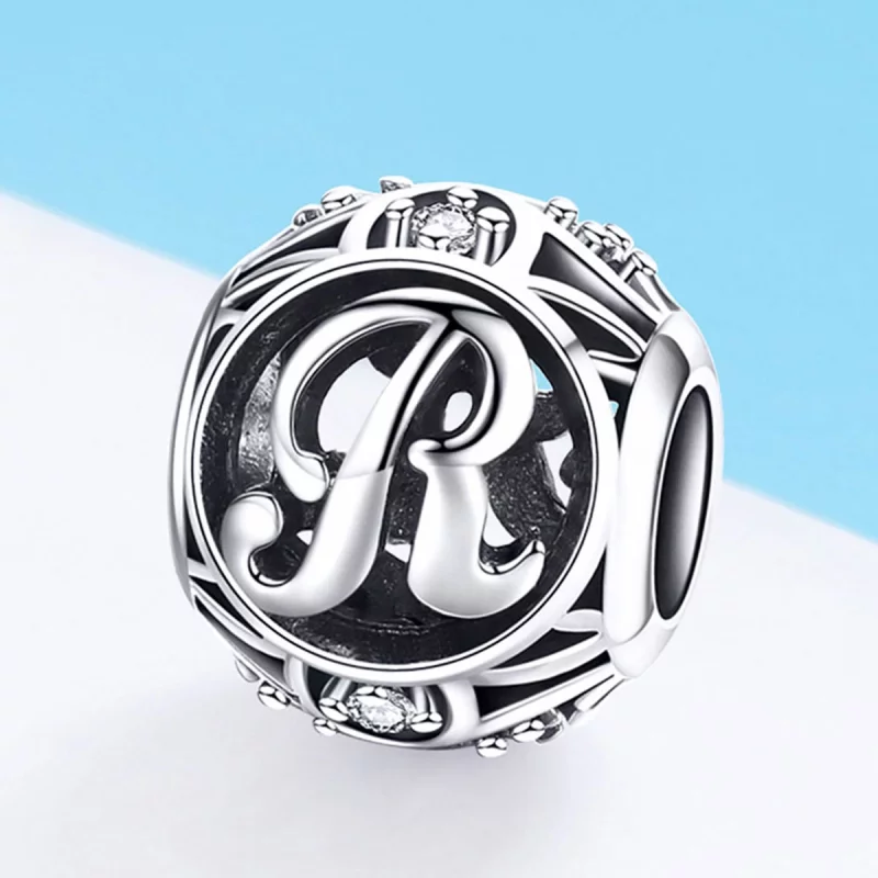 (image pour) Charme Pandora Style Lettre-R - SCC738-R - Afficher 2