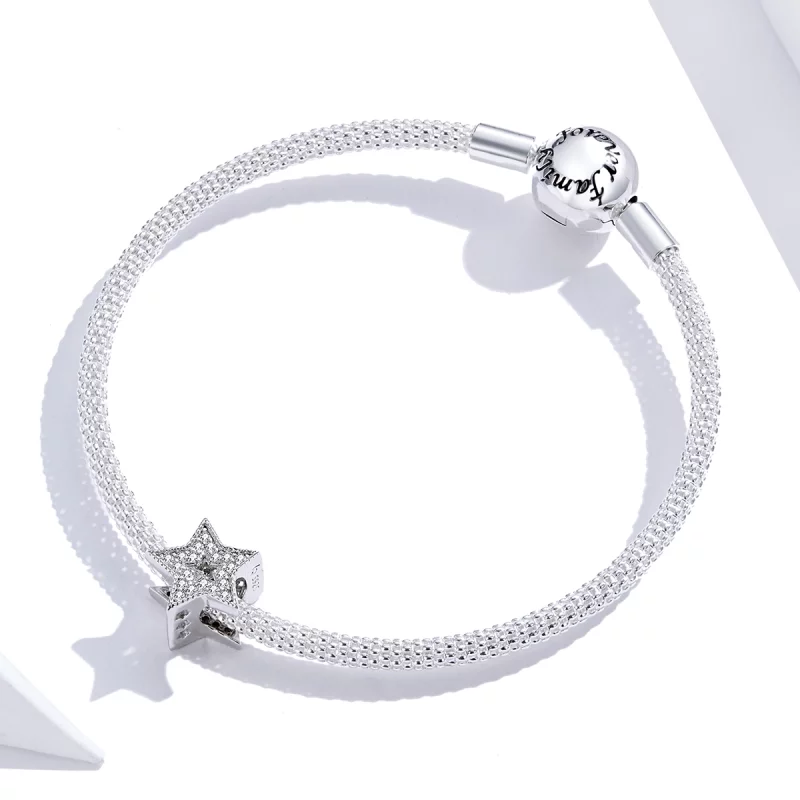 (image pour) Charme style Pandora Ciel étoilé scintillant - BSC210 - Afficher 2
