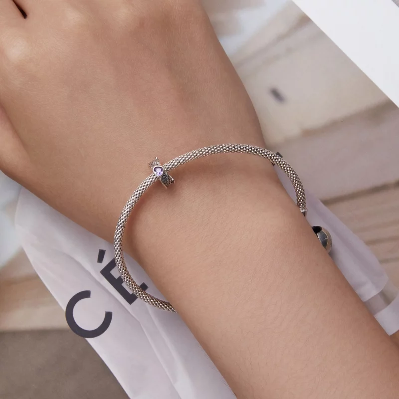 (image pour) Pandora Style Charme d'Écarteur de Cœur Gardien - BSC677 - Afficher 6