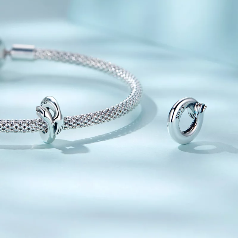 (image pour) Pandora Style Embrace Spacer Charm - SCC2363 - Afficher 5