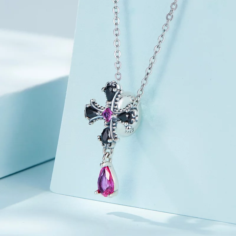 (image pour) Pandora Style Gothic Spacer Charm Croix - SCC2381 - Afficher 2