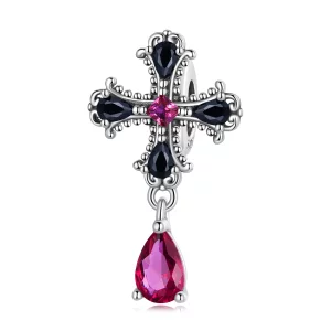 (image pour) Pandora Style Gothic Spacer Charm Croix - SCC2381