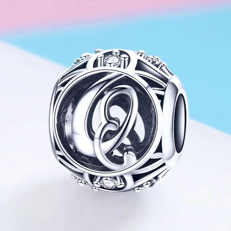 (image pour) Pendentif de style Pandora avec lettre-Q - SCC738-Q - Afficher 2