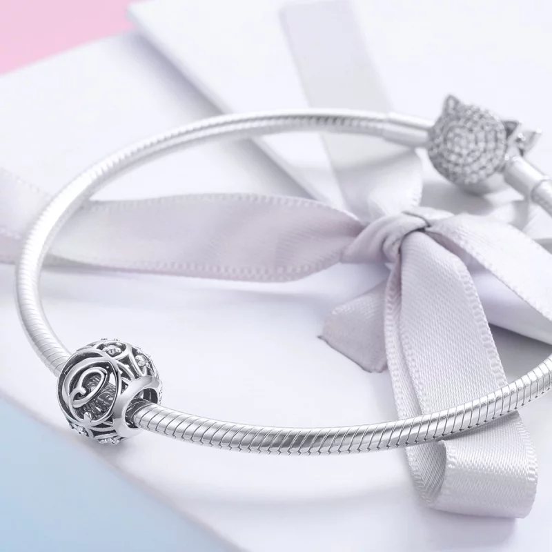 (image pour) Pendentif de style Pandora avec lettre-Q - SCC738-Q - Afficher 4