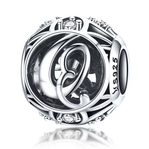 (image pour) Pendentif de style Pandora avec lettre-Q - SCC738-Q