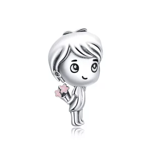 Pendentif de style Pandora en forme de cœur avec battement de cœur pour garçon - BSC400 (image pour) Pendentif de style Pandora en forme de cœur avec battement de cœur pour garçon - BSC400