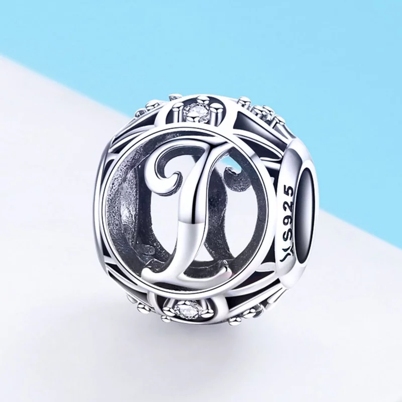 (image pour) Pendentif Lettre-I de style Pandora - SCC738-I - Afficher 2