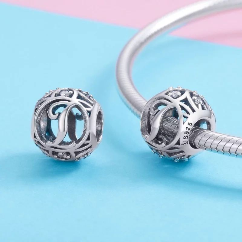 (image pour) Pendentif Lettre-I de style Pandora - SCC738-I - Afficher 3