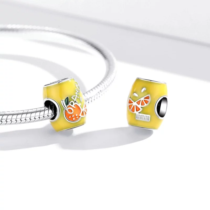 (image pour) Pendentif Mini Jus d'Orange de style Pandora - SCC1948 - Afficher 3