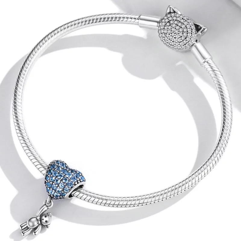 (image pour) Pendentif ours en forme de ballon d'amour de style Pandora - SCC2023 - Afficher 3