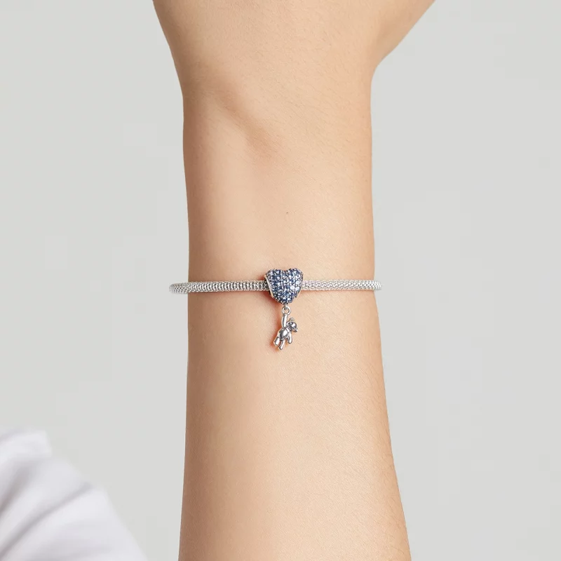 (image pour) Pendentif ours en forme de ballon d'amour de style Pandora - SCC2023 - Afficher 5