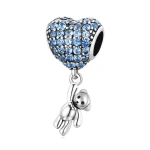 (image pour) Pendentif ours en forme de ballon d'amour de style Pandora - SCC2023