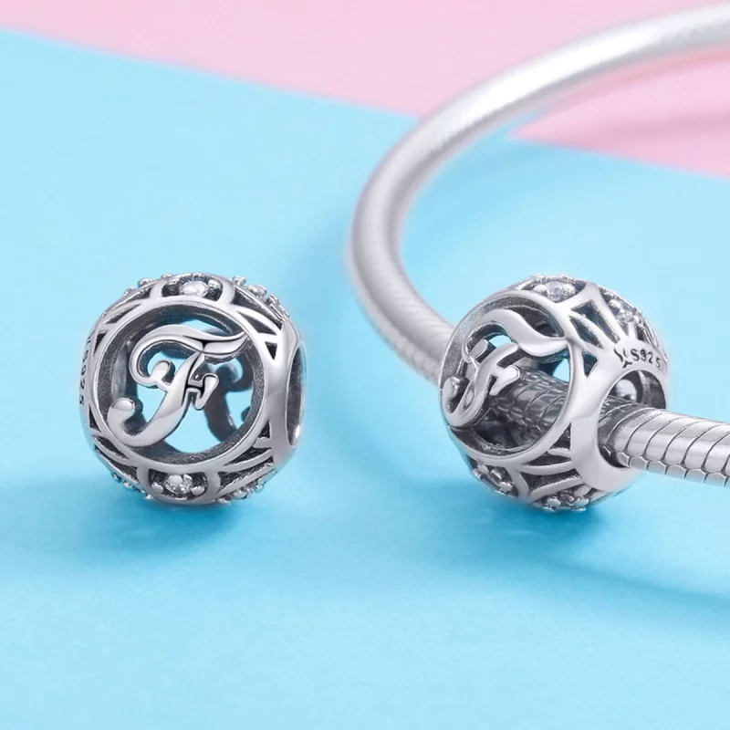 (image pour) Pendentif Pandora Style Lettre-F - SCC738-F - Afficher 3