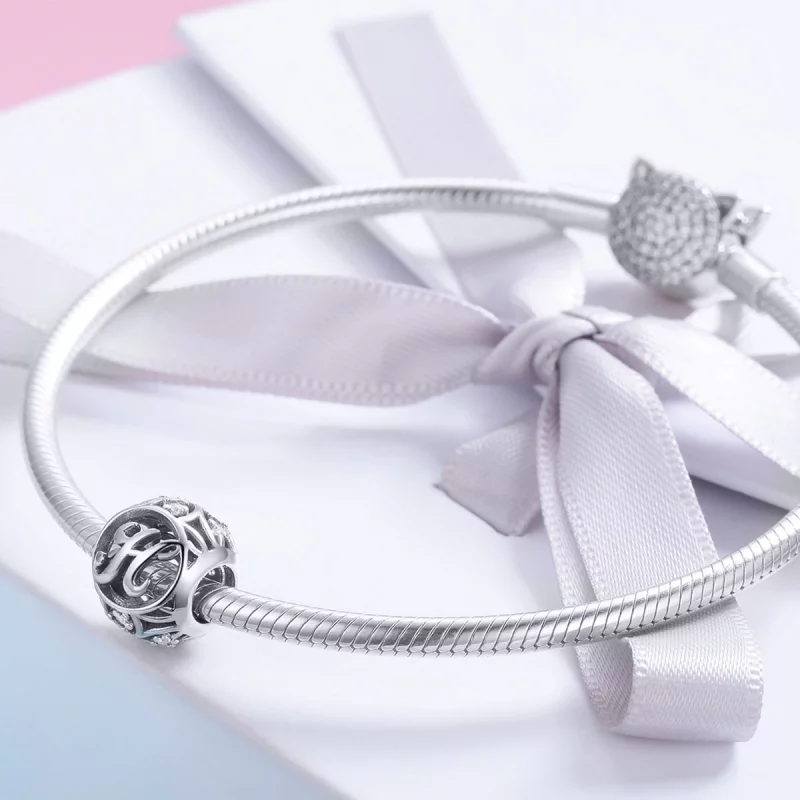(image pour) Pendentif Pandora Style Lettre H - SCC738-H - Afficher 4