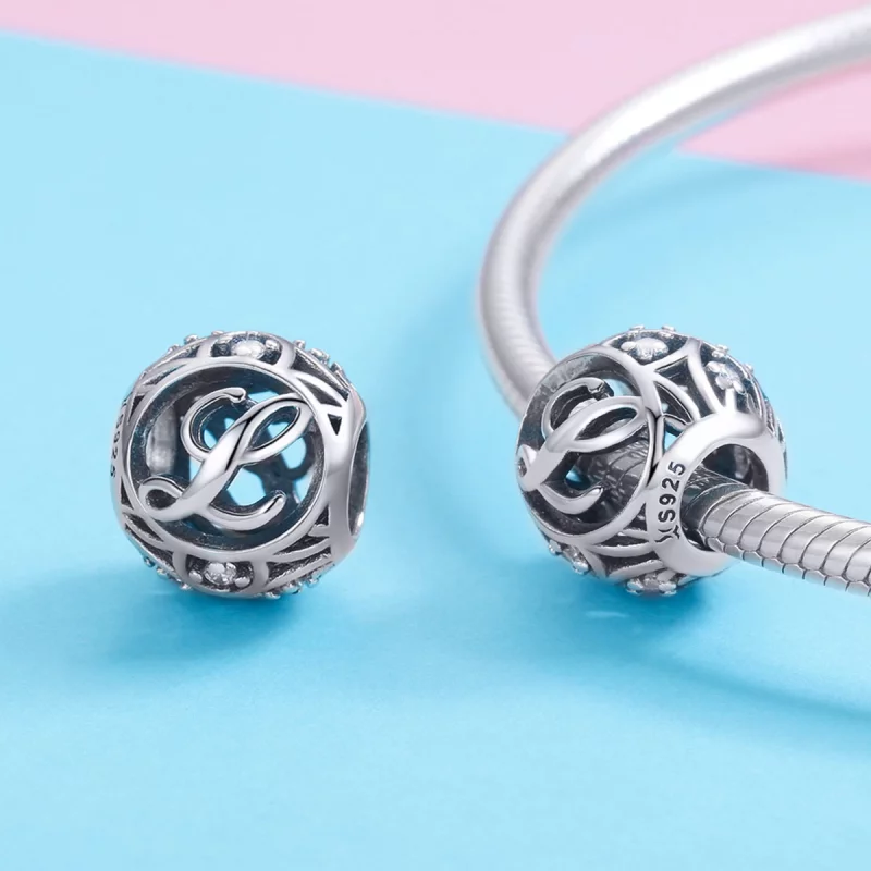 (image pour) Pendentif Pandora Style Lettre-L - SCC738-L - Afficher 3