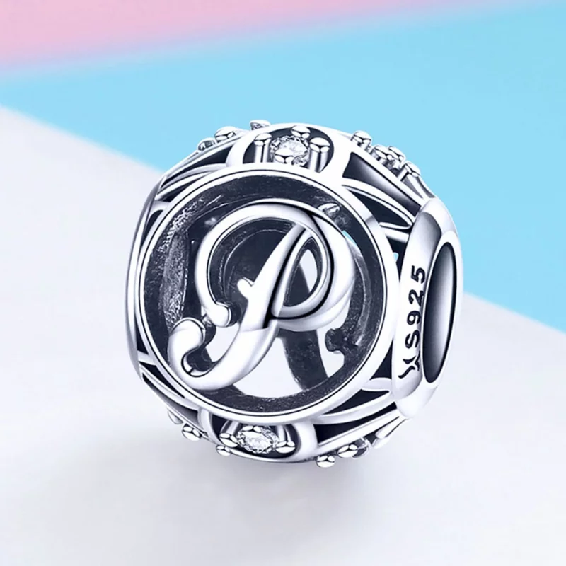 (image pour) Pendentif Pandora Style Lettre-P - SCC738-P - Afficher 2