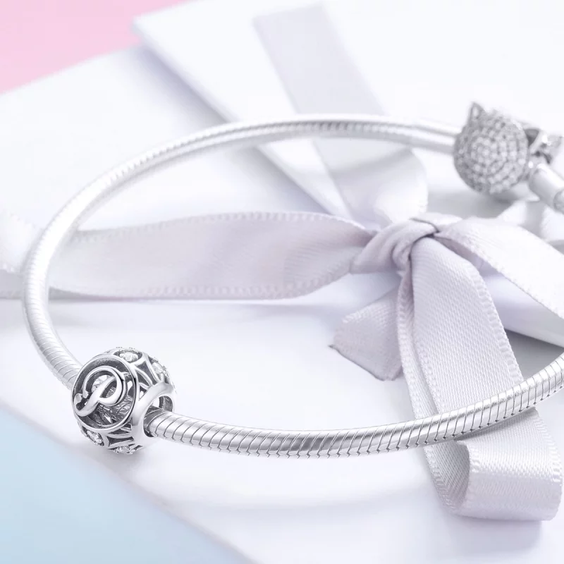 (image pour) Pendentif Pandora Style Lettre-P - SCC738-P - Afficher 4