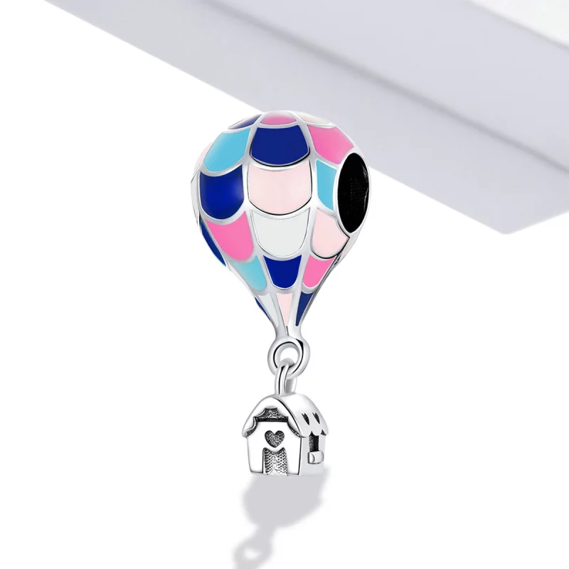 (image pour) Pendentif style Pandora Charme Montgolfière de Rêve - BSC545 - Afficher 2