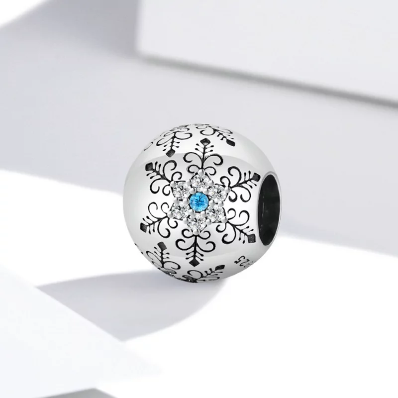(image pour) Pendentif style Pandora Flocons de neige - BSC513 - Afficher 2