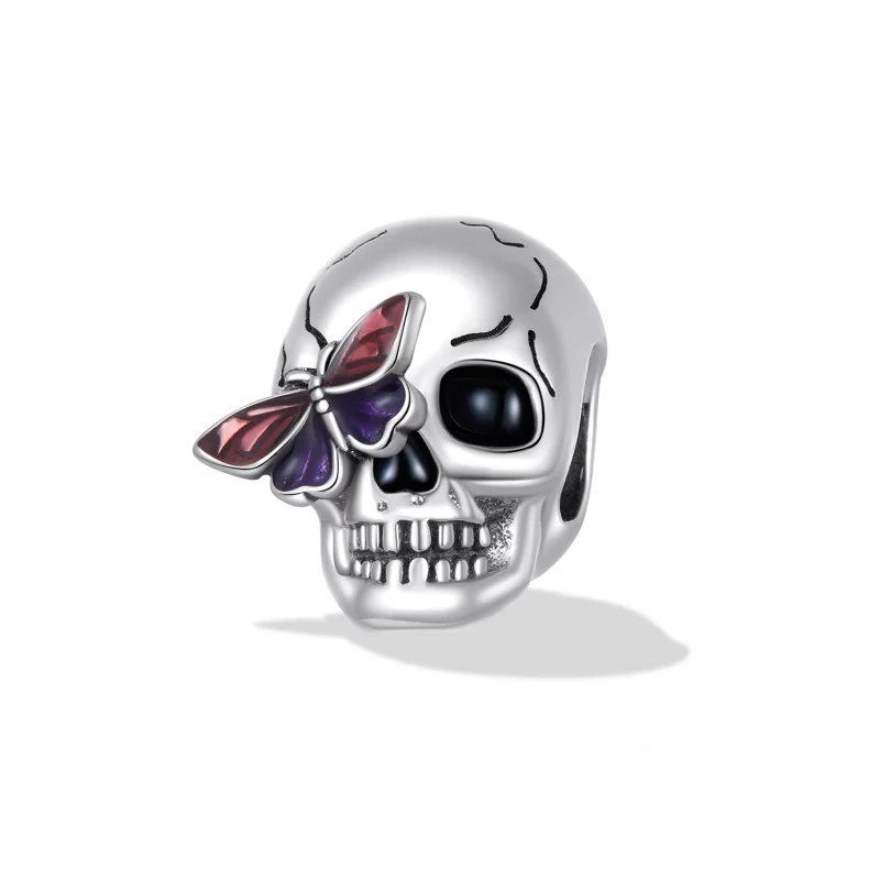 (image pour) Style Pandora Charm Crâne Rétro - SCC2232 - Afficher 2