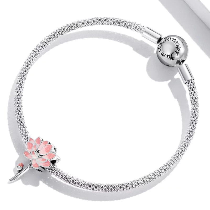 (image pour) Style Pandora Charm de lotus frais - SCC2157 - Afficher 3