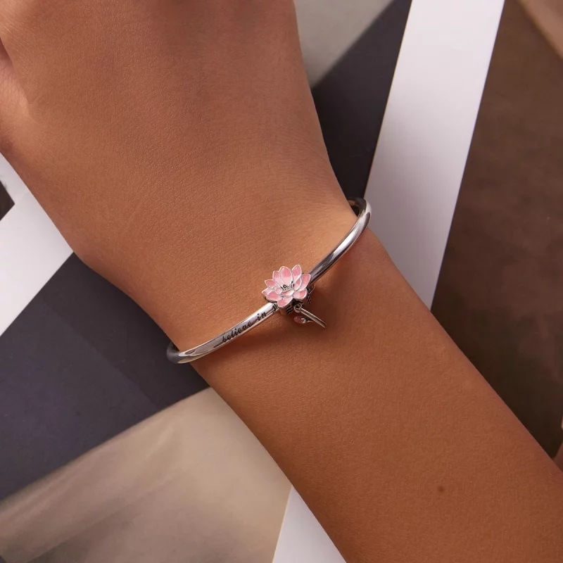 (image pour) Style Pandora Charm de lotus frais - SCC2157 - Afficher 5