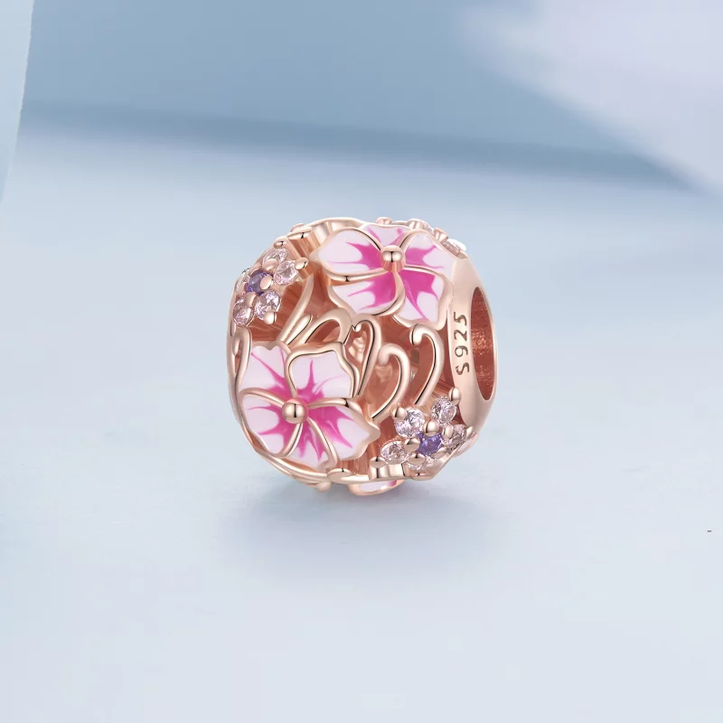 (image pour) Style Pandora Charm Rose Sakura - BSC643 - Afficher 2