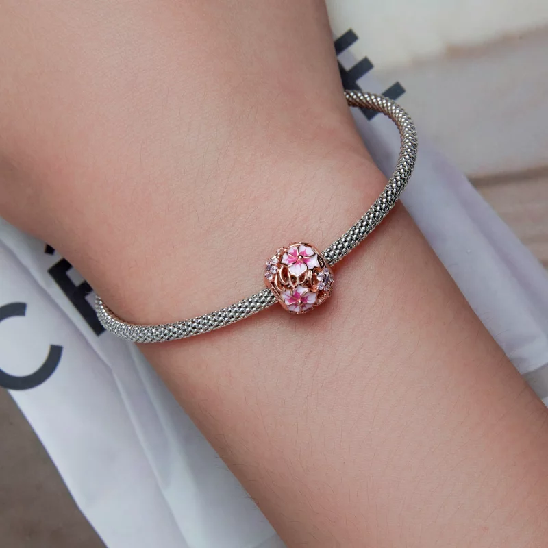 (image pour) Style Pandora Charm Rose Sakura - BSC643 - Afficher 6