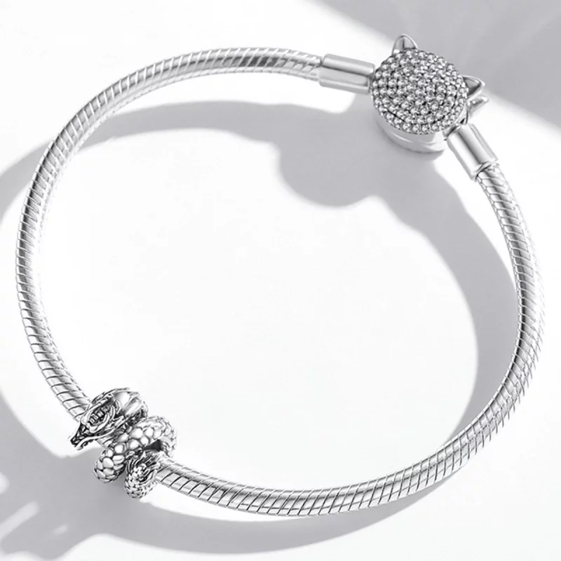 (image pour) Style Pandora Charm rétro Panlong - BSC546 - Afficher 3