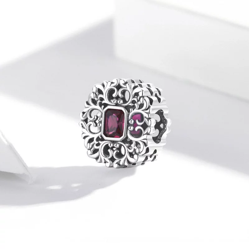 (image pour) Style Pandora Rétro Motif - Charme en Zirconium - SCC2152 - Afficher 2