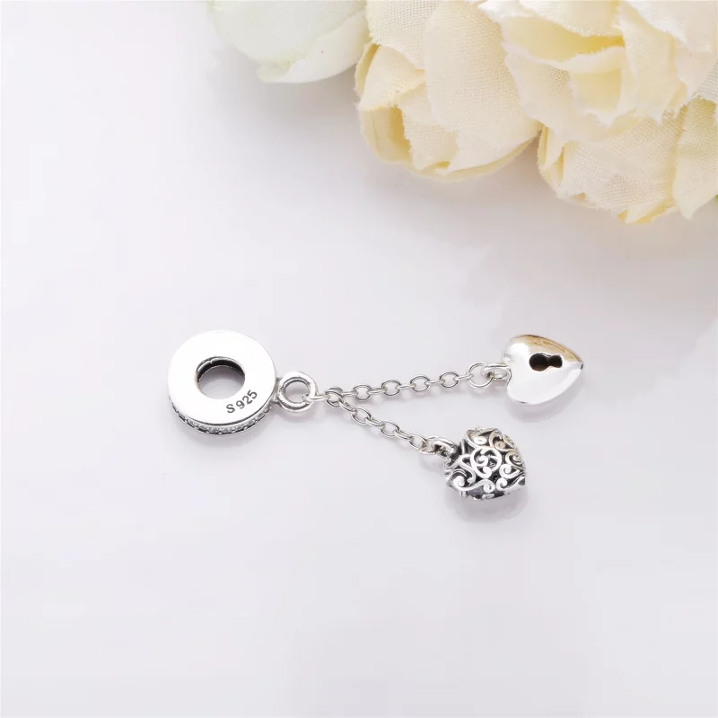 (image pour) Cadenas et Cœur, charm pendant PANDORA France - 797642CZ - Afficher 3