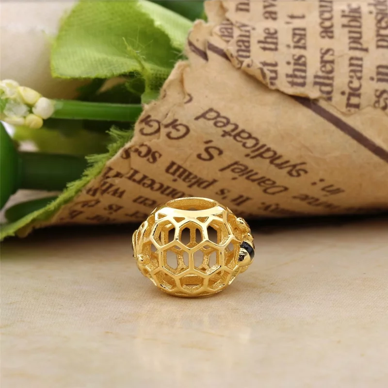 (image pour) Charm Abeille à Miel PANDORA Shine™ - 767023EN16 - Afficher 3