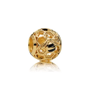 (image pour) Charm Abeille à Miel PANDORA Shine™ - 767023EN16