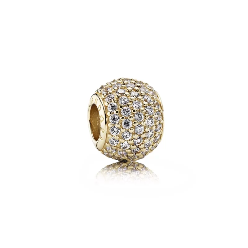 (image pour) Charm Boules Pavé Or 585/1000e - 750819CZ