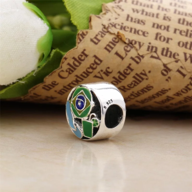 (image pour) Charm Brésil en Argent PANDORA France - 797219ENMX - Afficher 3