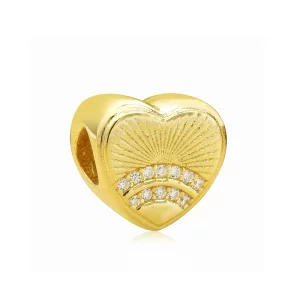 (image pour) Charm Coeur de soleil en PANDORA Shine™ - PX00330-1